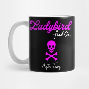 Ladybird Food Co. Hot Pink Skull & Crossbones Mug